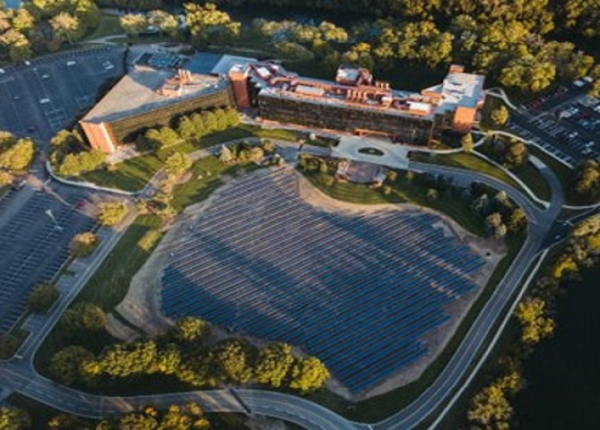 University of Dayton ground-mounted solar array installed by Melink Solar