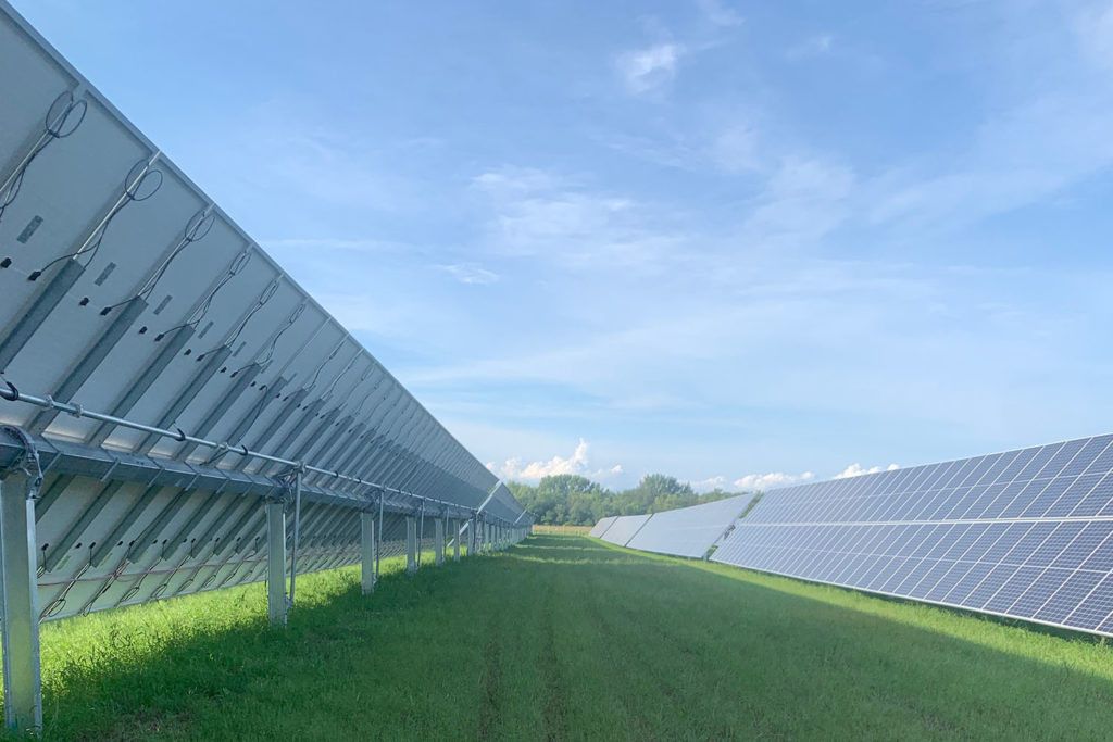 Rockford IL ground mount solar array