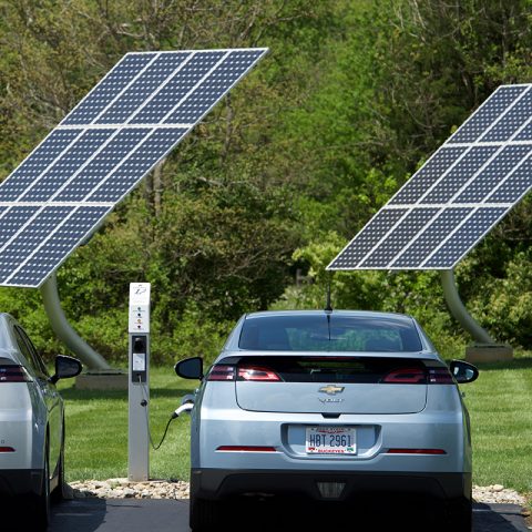 Solar panels and cars