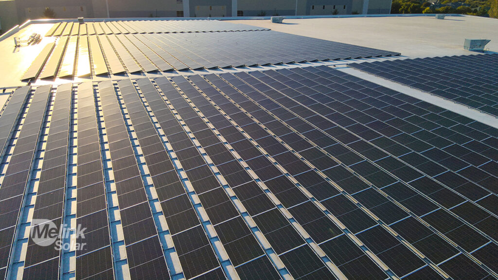Republic Wire, Phase II rooftop solar array, designed and installed by Melink Solar